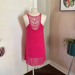 Hot pink dress